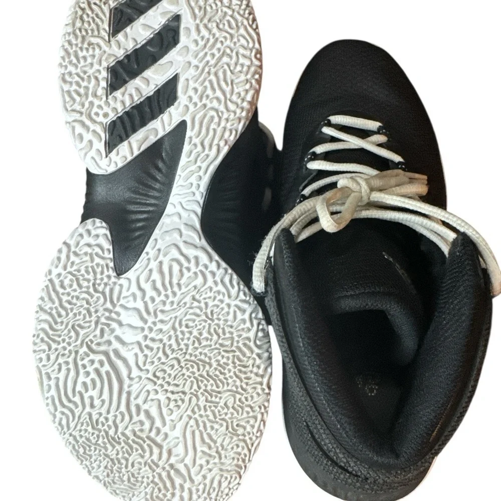 Adidas Black and White Athletic Shoes